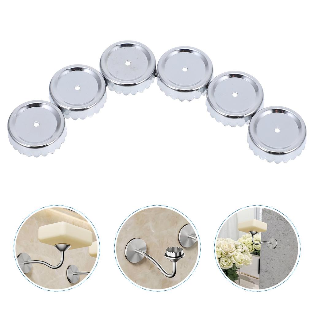 6 Pcs Soap Holder Cover El Parts Magnetic Premium Material Rack Bathroom Caps Stainless Steel Storage