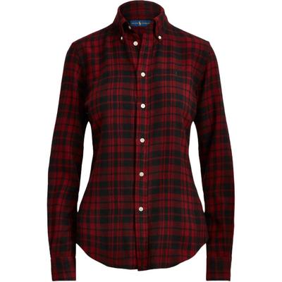 Polo Logo Embroidered Plaid Long Sleeve Shirt Women Shirts WMPOSHTN6820324-001