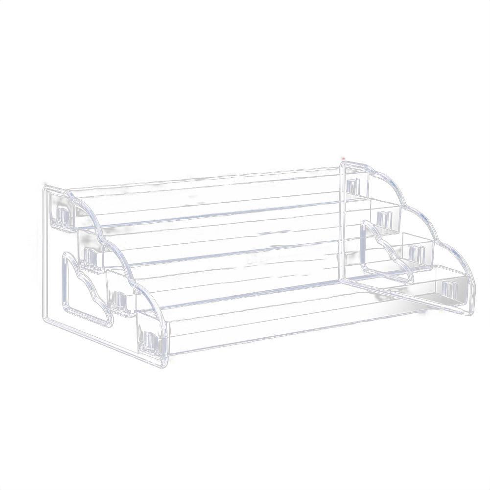 

Acrylic 4 Tier Display Organizer Clear Stand for Perfume Makeup Desserts and Stable with Unique Multi Layer Design