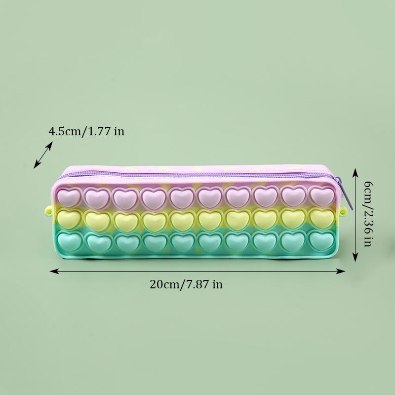 Federmäppchen FDA-konform Silikon Dekompression Große Kapazität Wasserdicht Schreibwaren Kosmetik Reise Aufbewahrungstasche Organizer