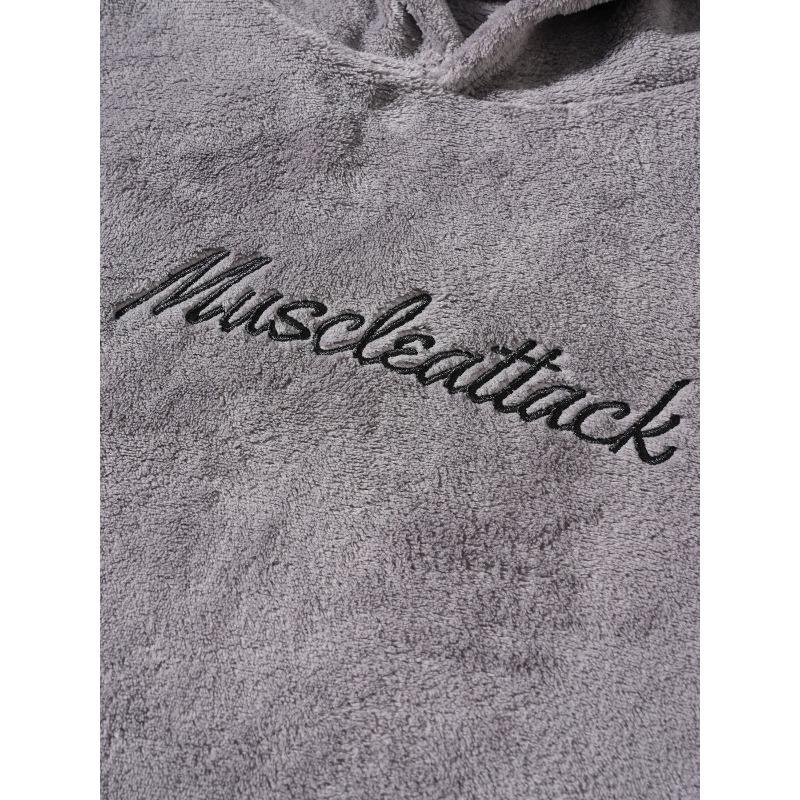 2026 Fall/Winter Embroidered Letter Top - Solid Color, Athletic, Casual Top