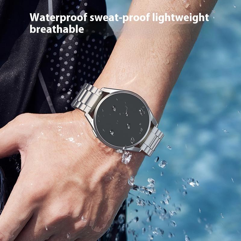 For Huawei Watch GT 4 46mm/GT 3 46mm/GT 2 46mm Titanium Alloy Watch Band 22mm 3-Bead Strap