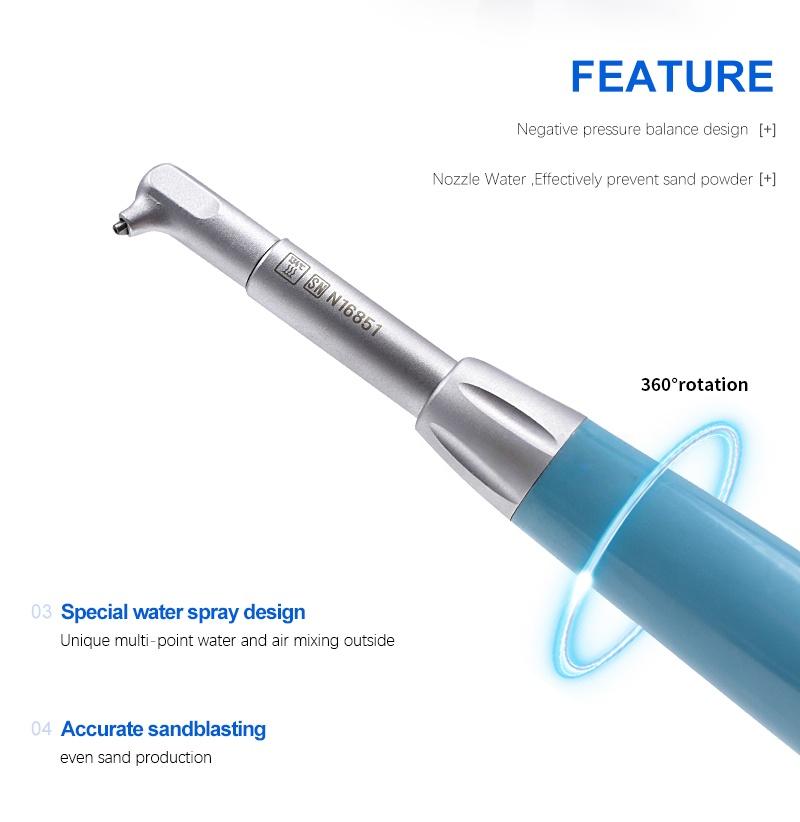 360° rozpylanie wody dentystyczny piaskarka Air flow Prophy do czyszczenia zębów końcówka z wodoodpornym systemem polerowania z odsysaniem pary