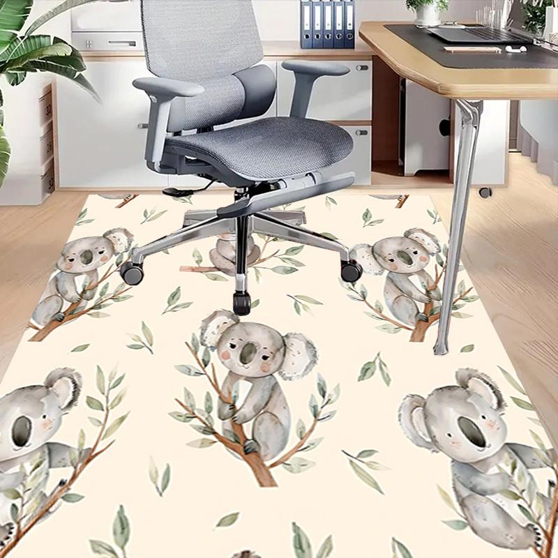 1PC Koala Leaves Anti-slip Carpet, Suitable for Office, Bedroomand Playrooms. It Can Also Be Used As a Sofa Footrest cover-W43