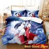 3D Anime Higurashi When They Cry Bedding Set Printed single Comforter Quilt Duvet Cover Pillow Case 3 Pieces Set Kids Adult Size