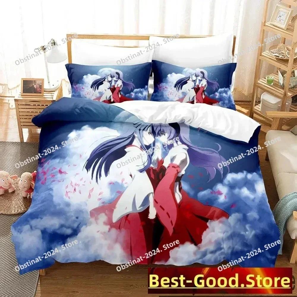 3D Anime Higurashi When They Cry Bedding Set Printed single Comforter Quilt Duvet Cover Pillow Case 3 Pieces Set Kids Adult Size