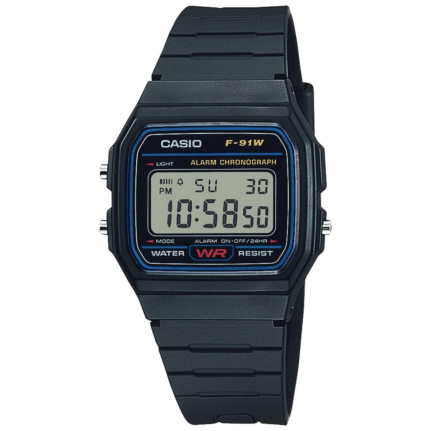 Casio Wristwatch Collection F-91W-1JH Mens Black