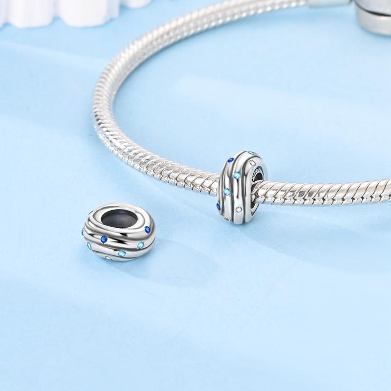 100% Copper Silicone Spacer Stopper Colorful Clip Charms Beads Fit Original Necklace Bracelet Diy Gift Women