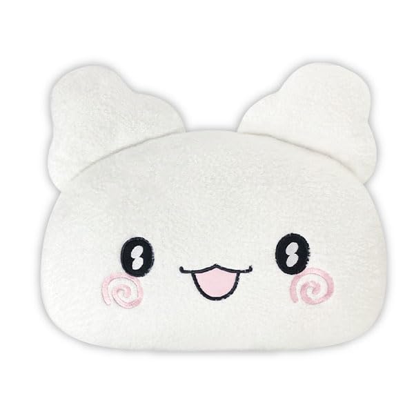 K Company Hanamaru Obake Glowing Face Cushion Open Mouth (Softly Series) HO-FC-KA