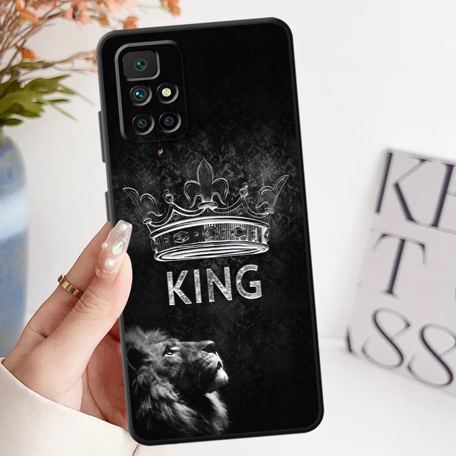 

Case for Xiaomi Redmi A5 K40 K50 Gaming A1 A2 Plus 12 10 K60 9T 12C 13C 9A 9C Soft Back Phone Cover Lion Crown Redmi K40S