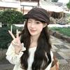 Lyocell material, Yamamoto style solid color stacked beret, literary and versatile face-showing small casual painter hat
