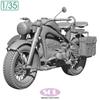 Sol Model WWII German KS750 Military Motorcycle 3D Printer Kit MM876 1/35 (Motorcycle)