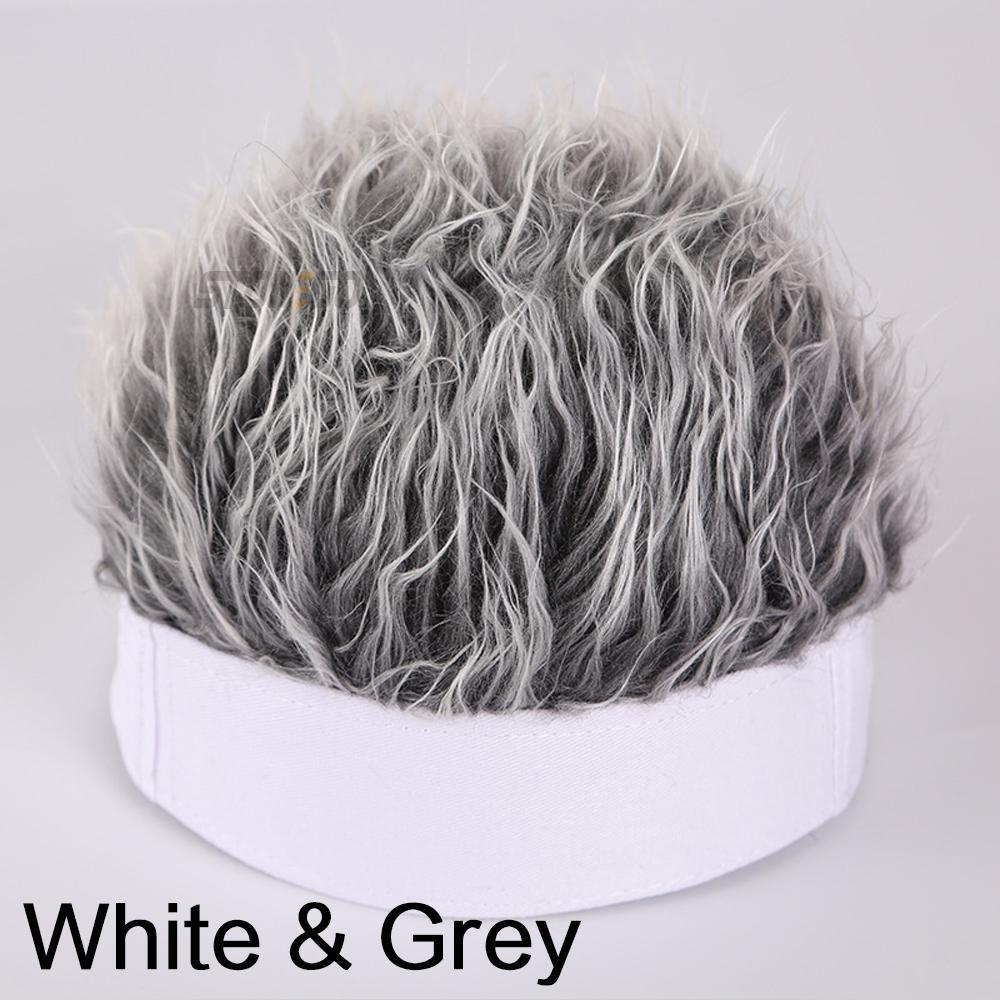 Men Wig Cap Fashion Casual Baseball Cap Adjustable Snapback Hats Hip Hop Hat Roleplaying Props Pullover Hat Band Vocal Hat Gifts
