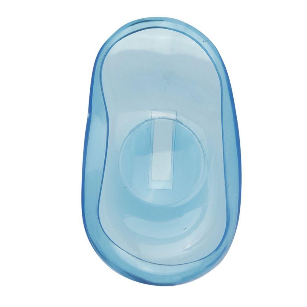 2pcs Blue Hairdressing Ear Cover Reusable Salon Ear Shield Silicone Ear Cover