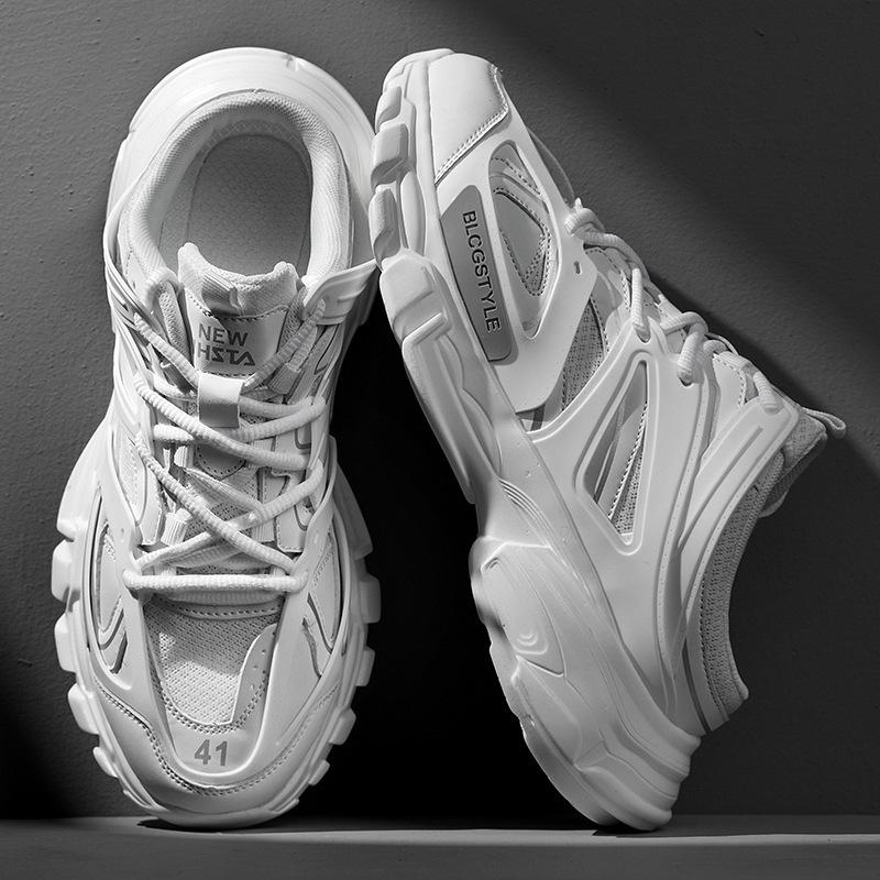 

Туфли для папы для пар мужчин и женщин без каблуков, с одной педалью, модная обувь в стиле «мешок на голове», повседневные полукроссовки 36 белый