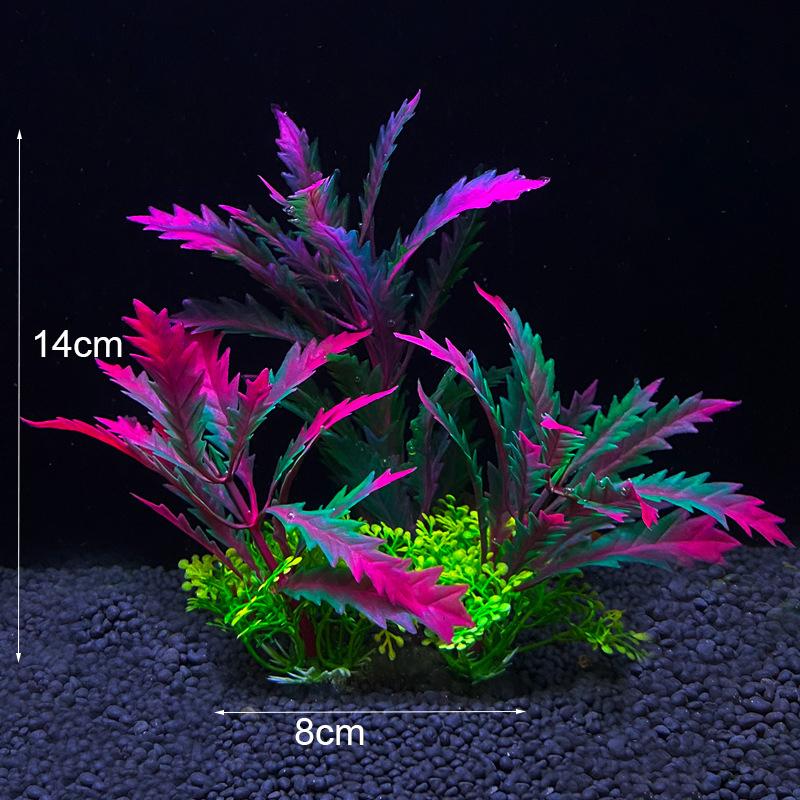 Artificial Aquarium Decor Plants Underwater Water Grass Aquatic Plastic Plants For Fish Tank Aquarium Decorations