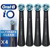 Electric Toothbrush Heads - Oral-B - iO Ultimate Clean Black - Pack of 4 - Gentleness and Effectiveness