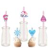 New Styles, Christmas, Cartoon Snowman, Plugins, Party Decorations, Beverage Straws, Disposable Paper Straws, Decorative Items