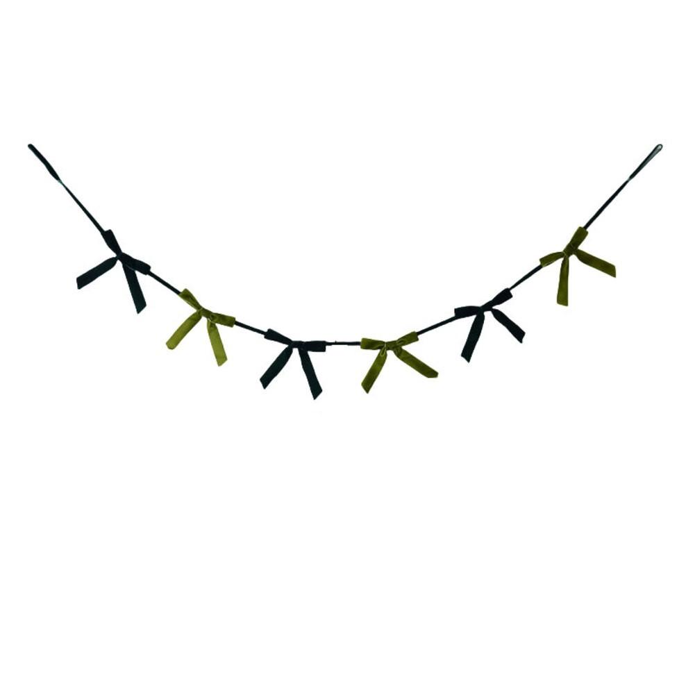 

Легка установка Різдвяна гірлянда Оксамитова бант-прикраса Dark green+green