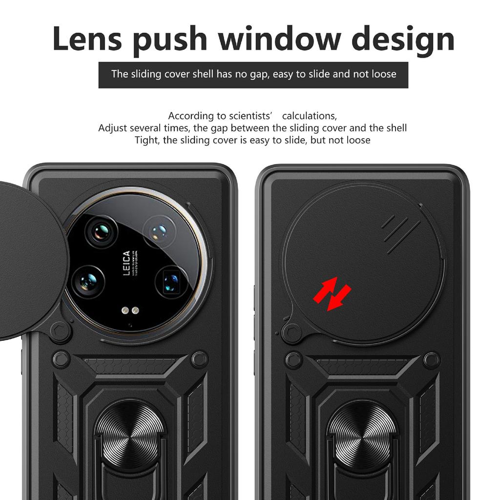 For Xiaomi 14 Ultra Phone Cover Camera Protection Bump Proof PC+TPU Back Case