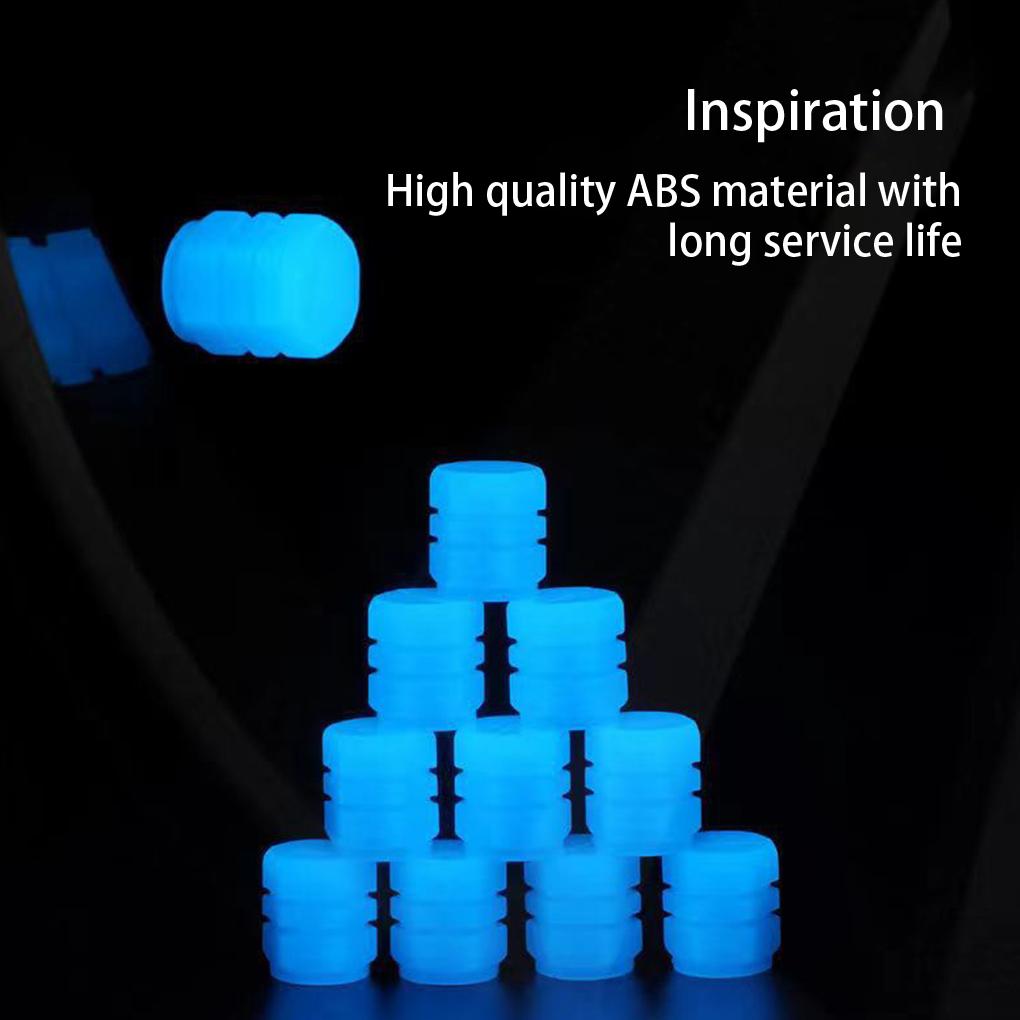 Automotive Tire Valve Cap Universal Waterproof Reusable Washable Detachable Anti-corrosive Luminous Caps Accessories