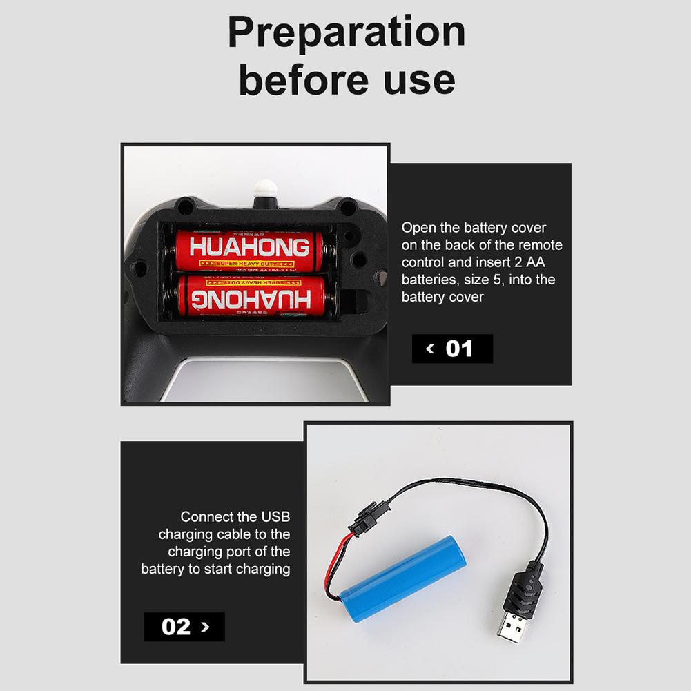 2.4G Amphibious Remote Control Car 4WD RC Stunt Car With LED Lights Double Sided Flips Rotating RC Boat Toy Gifts For Kids