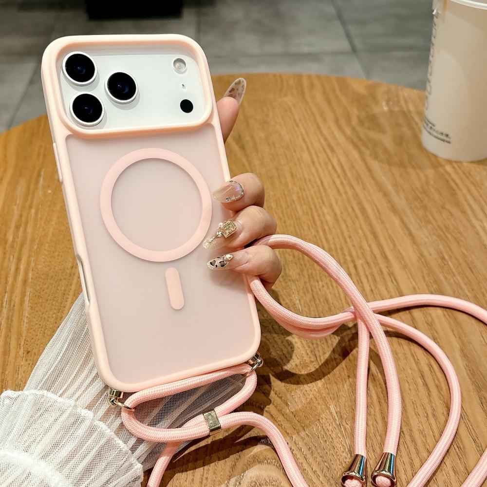 Λουράκι Lanyard Χιαστί Ματ Μαγνητικό Για Θήκη Magsafe Για iPhone 17 Pro Max 16 15 14 Plus 13 12 11 XR Κάλυμμα Ασύρματης Φόρτισης