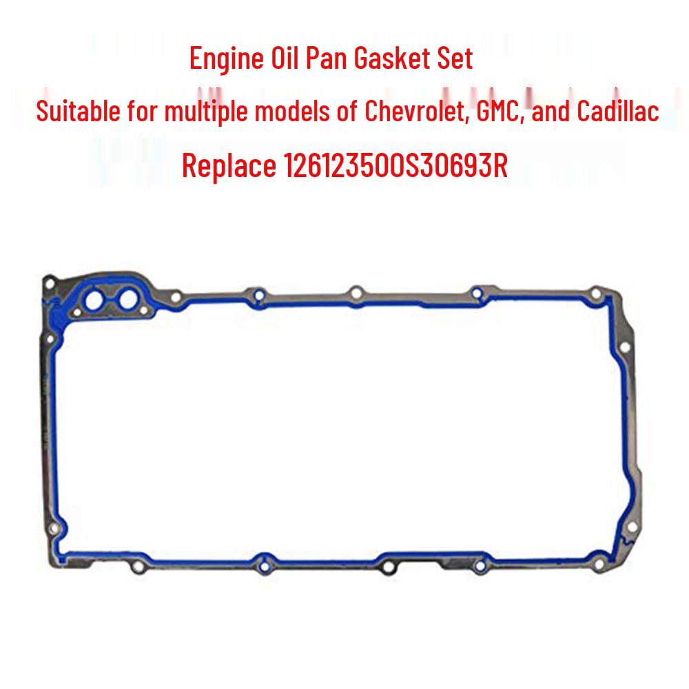 

Engine Oil Pan Gasket for Chevrolet, GMC, Cadillac - Part No. 12612350 OS30693R Engine Oil Pan Gasket