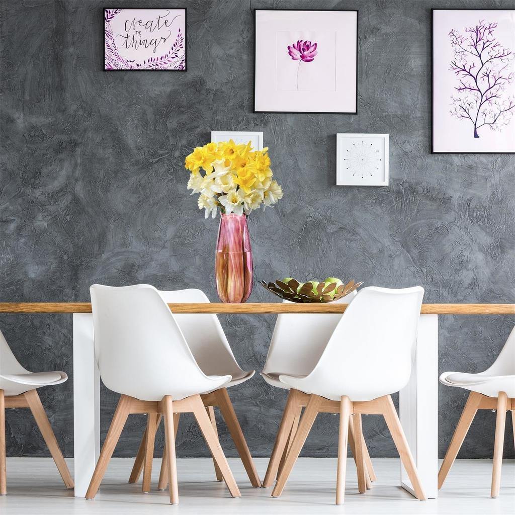 HIGH GLASS VASE for Flowers Capella Brown