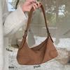 Trendy Design Luxury Suede Leather Retro Soft Leather Girl Motorcycle Underarm Bag Faionable Casual Hobo Bag