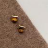 Compact and Exquisite Round Earrings for Women, Suitable for Autumn and Winter, Retro-style Earrings, New Model, High-end Style Jewelry
