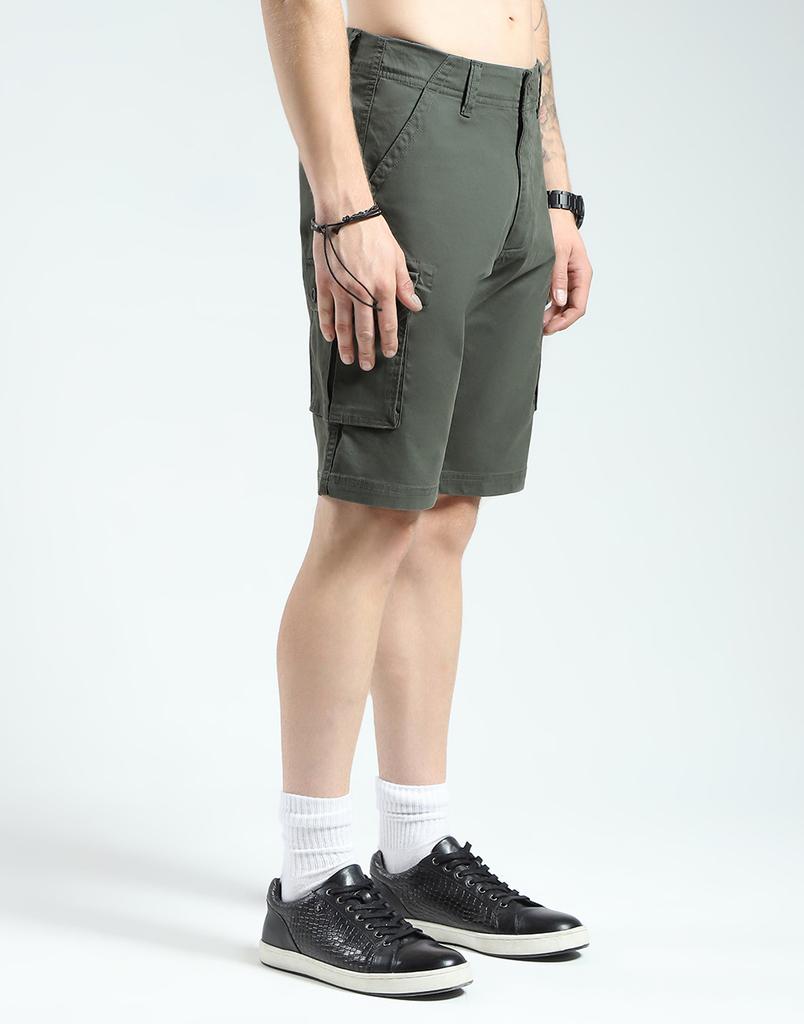 Monte Carlo Men's Solid Regular Fit Short