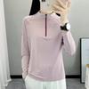 Outdoor Sonnenschutz schnelltrocknende Kleidung Damen Langarm-T-Shirt Top leicht und atmungsaktiv Wandern Sport Schnelltrocknende Kleidung Damen Sommer