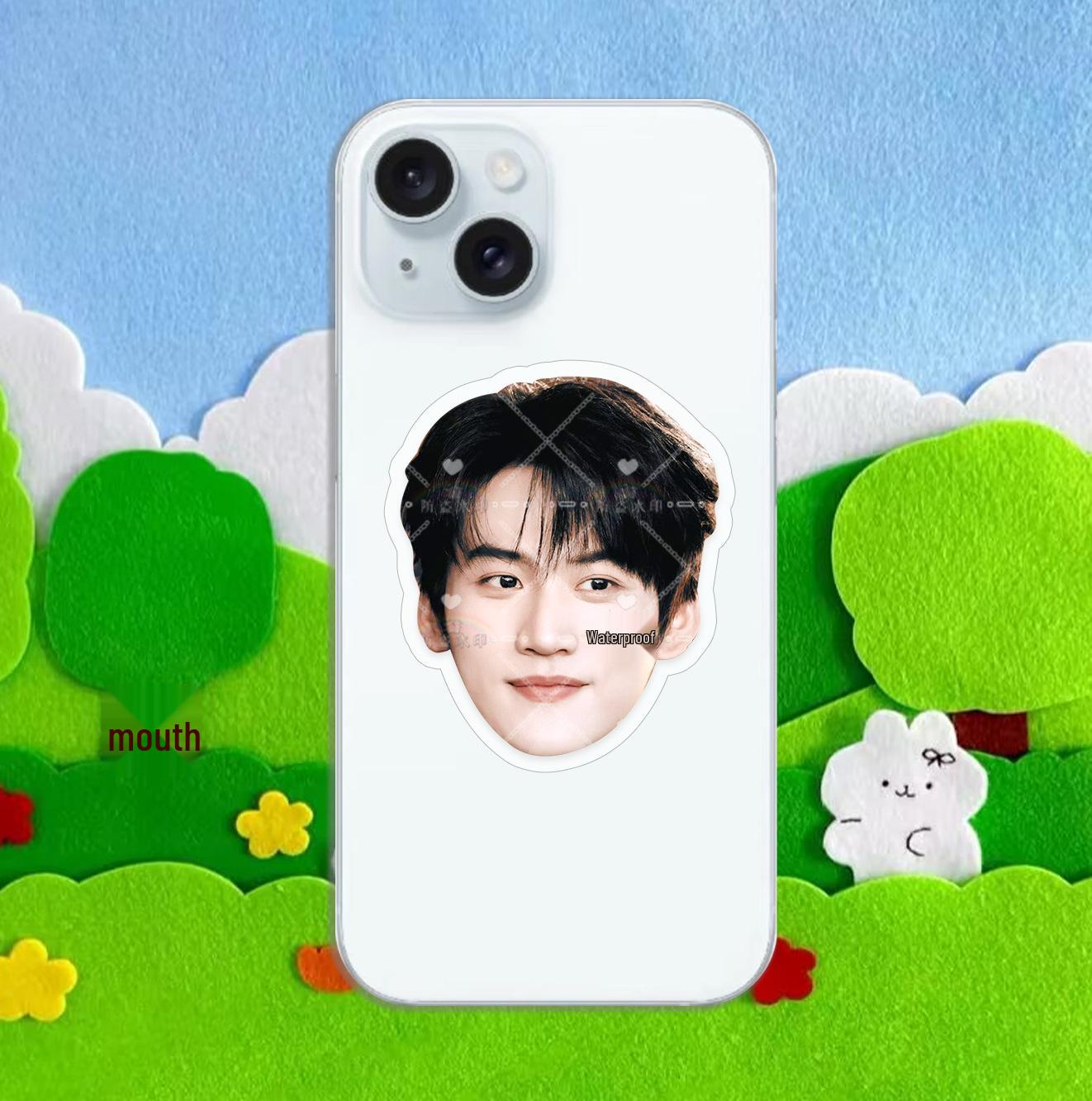 

Zhou Keyu Acrylic Phone Grip Stand - Celebrity Avatar Creative Logo Item