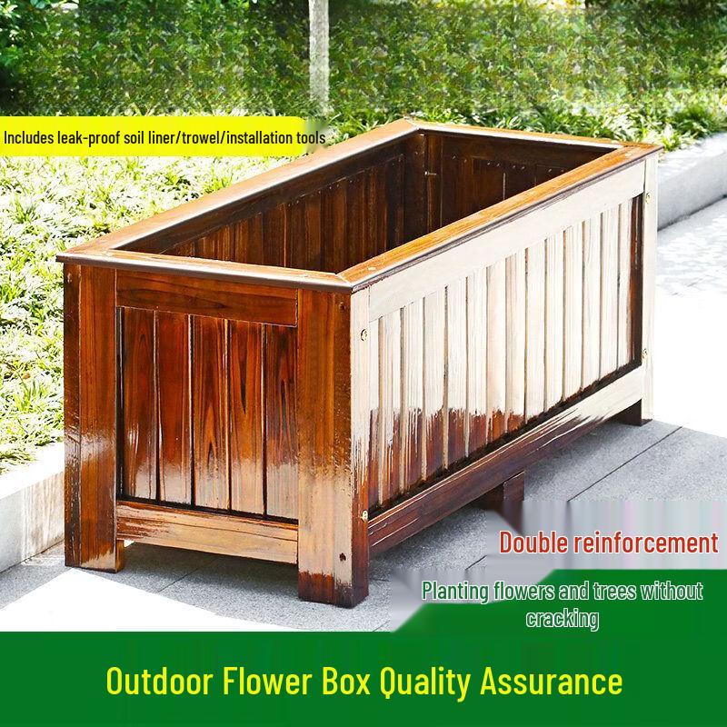 Outdoor Anti-corrosion Wood Planter Box