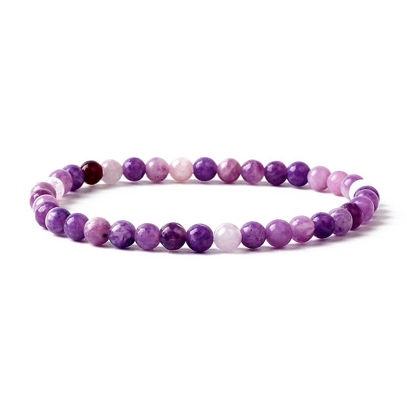 4MM Reiki Amethyst Aquamarines Stretch Bracelets for Women Chakra Natural Stone Beaded Bracelet Men Quartz Agate Jewelry Pulsera