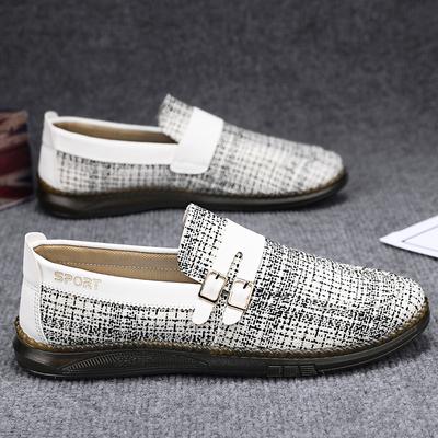 Sommer Luxus Herren Freizeitschuhe 2024 Atmungsaktive Freizeit Slipper für Herren Design Flache Schuhe Bequeme Herren Slipper Fahren