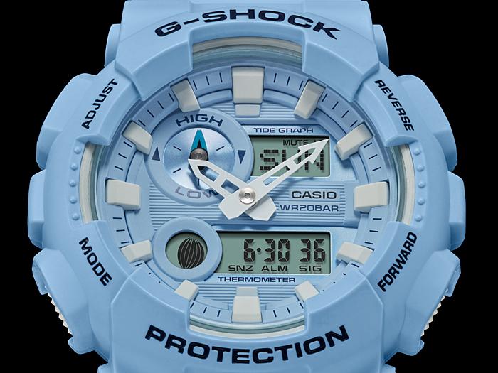 Casio Men's Resin 200M Water Resistant Analog Shock Resistant Quartz Watch GAX-100CSA-2A
