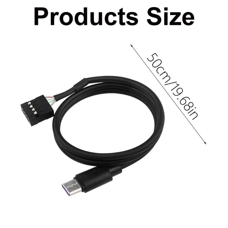 Schnelles USB 3.1 Typ C Stromkabel mit 9-Pin Motherboard-Anschlüssen für V-Zweitbildschirm PC LCD-Bildschirm