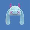 Unisex Autumn Winter Handmade Crochet Knitted Hat Soft Warm Long Ear Beanie Hat Men Women Casual Y2K SkullCap Hats Ski Caps