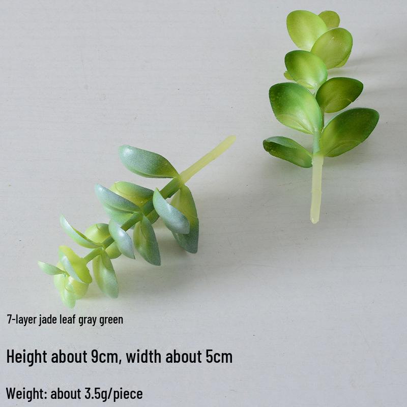 Mini Flocking Artificial Succulent Bonsai for DIY Wall Decor