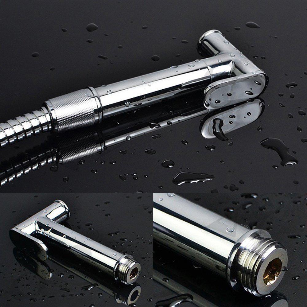 Handheld Brass Bidet Sprayer with Hose Italy Health Faucet Shattaf for Toilet & Cloth Diaper Washer