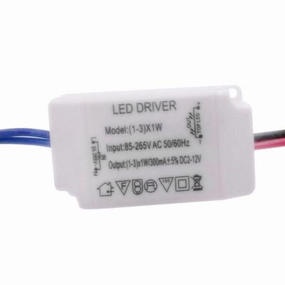 Basit Ac 85V-265V ila Dc 12V Led Elektronik Trafo Güç Kaynağı Sürücüsü 3X1W