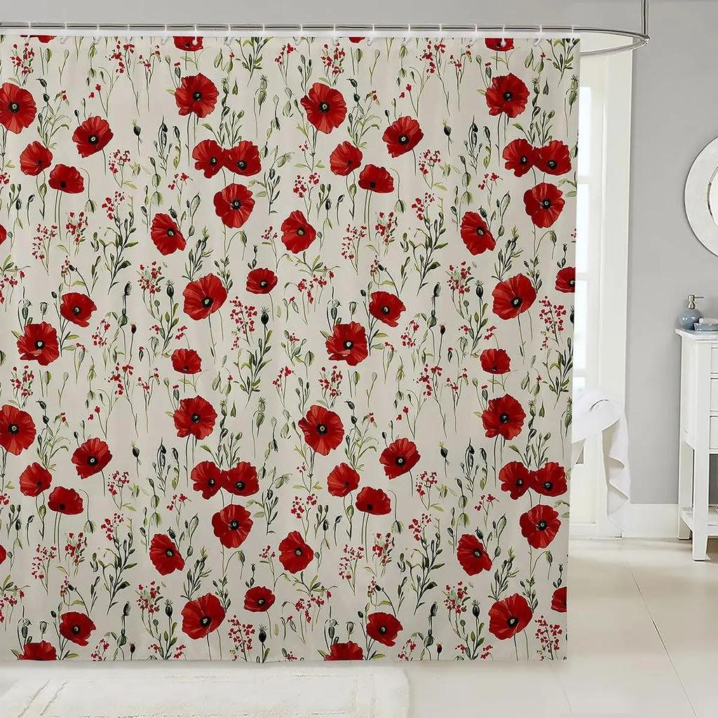 Dachshund Shower Curtain Kids Cute Pet Dog Bathroom Shower Liner for Teens Puppy Bath Curtain Waterproof Waterproof Polyester