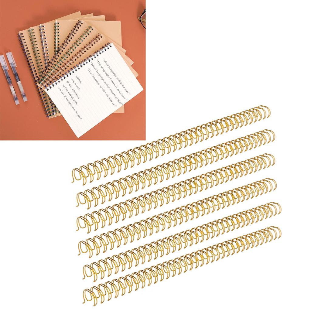 100 Stück Spiralbindespiralen 34   3:1 Teil   Papier Doppelspirale Bindespiralen 120 Blatt Kapazität 14,3 mm Durchmesser