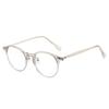 New Inset Core Retro Oval Frame Glasses, Korean Style Unisex, Versatile Fashion Casual Computer Blue Light Blocking Eyeglasses