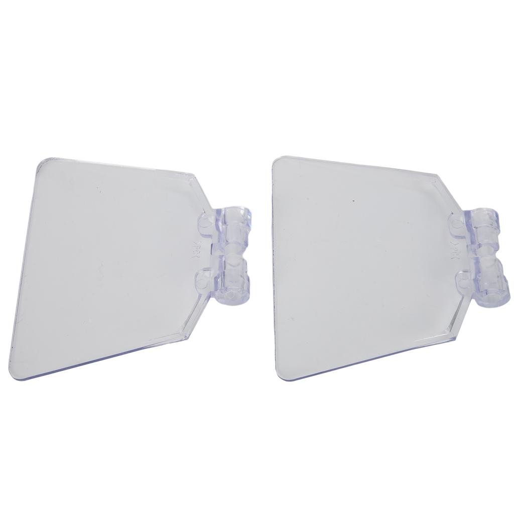 Replacement Pair of Transparent Bench Grinder Safety Shields Constructed from ABS Plastic for Bench Type 125 Grinders