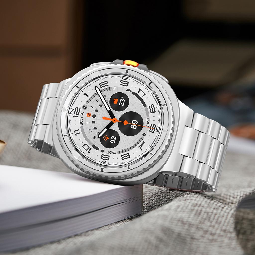 Stainless Steel Band For Samsung Galaxy watch 8 classic 46mm 44mm 40mm Metal belt Link Bracelet correa Galaxy watch 8 Straps