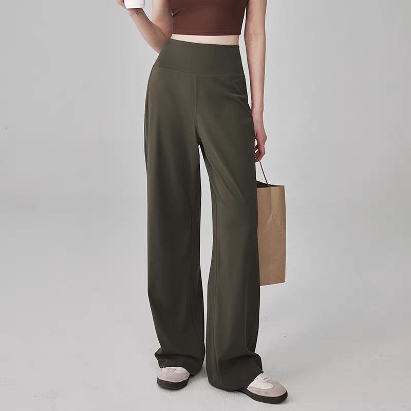 Women's Pant Pockets High Waist Stretch Loose Sweatpants Feeling Sports Leisure Yoga Workout Pants