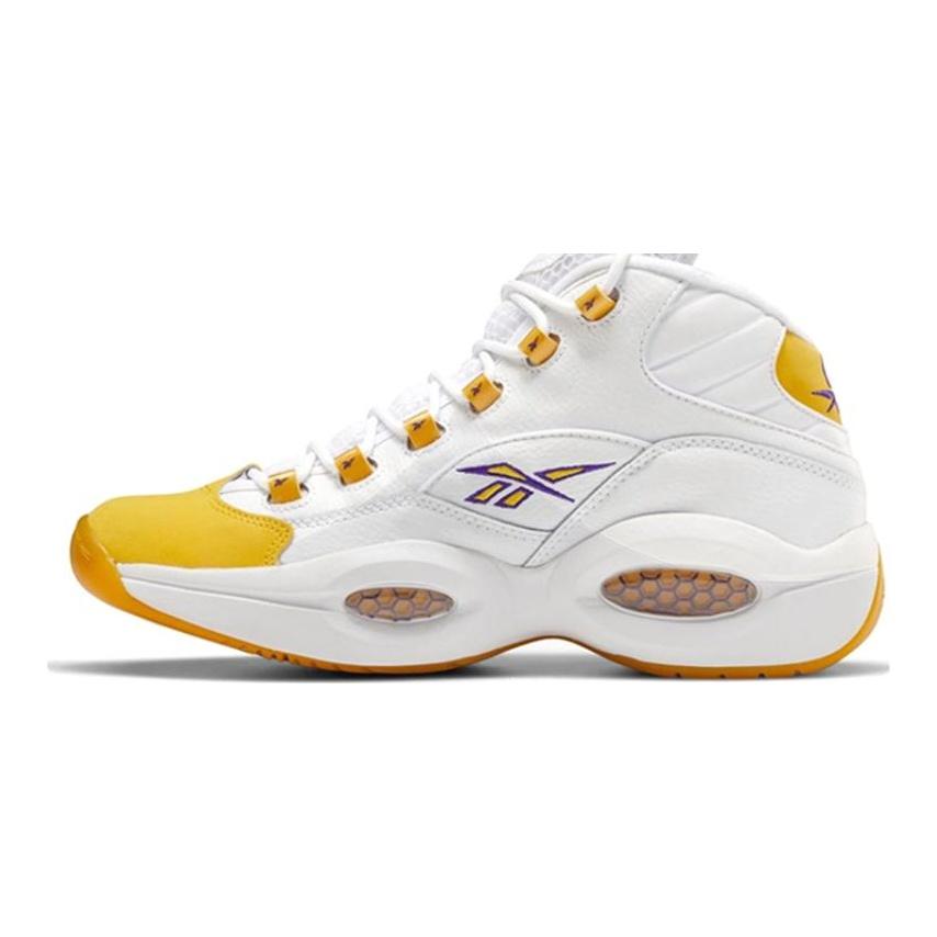 Reebok Question Mid Yellow Toe White/Yellow Sneakers FX4278